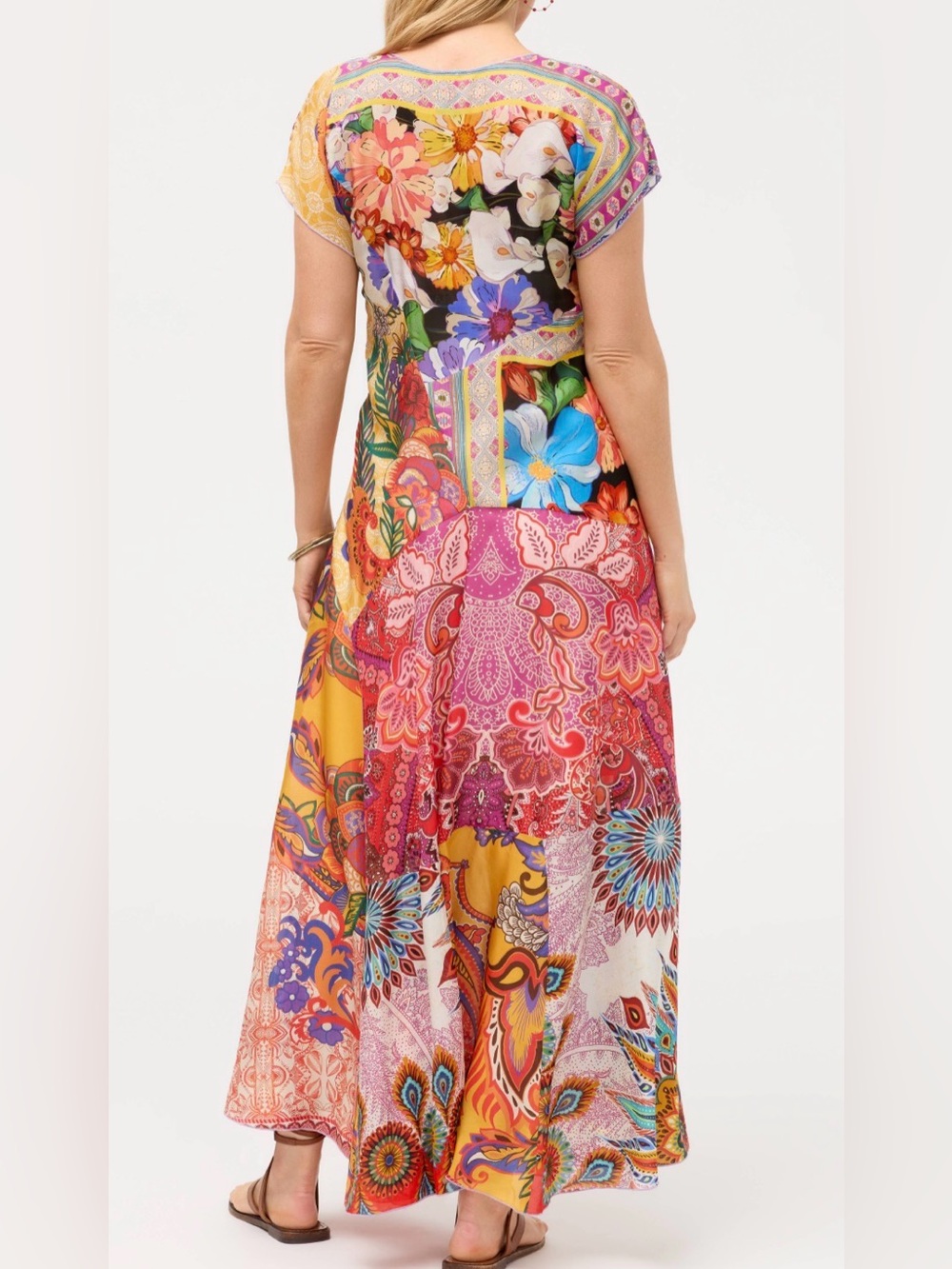 Johnny Was PATCHWORK DRESS - Picture 2 of 5